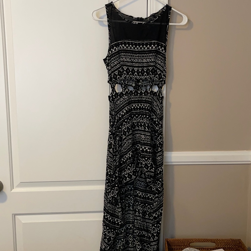 Tribal Print High-Low Maxi
